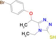 5-[1-(4-bromophenoxy)ethyl]-4-ethyl-4H-1,2,4-triazole-3-thiol