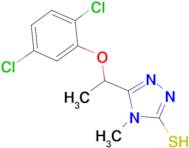 5-[1-(2,5-dichlorophenoxy)ethyl]-4-methyl-4H-1,2,4-triazole-3-thiol