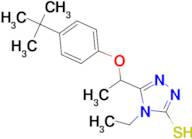 5-[1-(4-tert-butylphenoxy)ethyl]-4-ethyl-4H-1,2,4-triazole-3-thiol