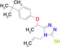 4-allyl-5-[1-(4-tert-butylphenoxy)ethyl]-4H-1,2,4-triazole-3-thiol