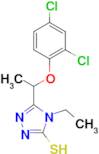 5-[1-(2,4-dichlorophenoxy)ethyl]-4-ethyl-4H-1,2,4-triazole-3-thiol