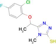 5-[1-(2-chloro-4-fluorophenoxy)ethyl]-4-methyl-4H-1,2,4-triazole-3-thiol