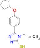 4-allyl-5-[4-(cyclopentyloxy)phenyl]-4H-1,2,4-triazole-3-thiol