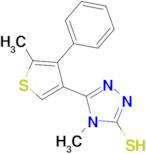 4-methyl-5-(5-methyl-4-phenylthien-3-yl)-4H-1,2,4-triazole-3-thiol