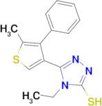 4-ethyl-5-(5-methyl-4-phenylthien-3-yl)-4H-1,2,4-triazole-3-thiol