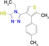 4-ethyl-5-[5-methyl-4-(4-methylphenyl)thien-3-yl]-4H-1,2,4-triazole-3-thiol