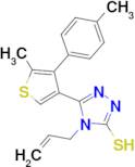 4-allyl-5-[5-methyl-4-(4-methylphenyl)thien-3-yl]-4H-1,2,4-triazole-3-thiol