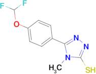 5-[4-(difluoromethoxy)phenyl]-4-methyl-4H-1,2,4-triazole-3-thiol