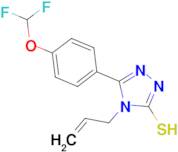 4-allyl-5-[4-(difluoromethoxy)phenyl]-4H-1,2,4-triazole-3-thiol