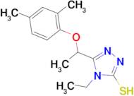 5-[1-(2,4-dimethylphenoxy)ethyl]-4-ethyl-4H-1,2,4-triazole-3-thiol