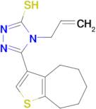 4-allyl-5-(5,6,7,8-tetrahydro-4H-cyclohepta[b]thien-3-yl)-4H-1,2,4-triazole-3-thiol