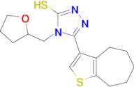 5-(5,6,7,8-tetrahydro-4H-cyclohepta[b]thien-3-yl)-4-(tetrahydrofuran-2-ylmethyl)-4H-1,2,4-triazole…