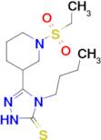 4-butyl-5-[1-(ethylsulfonyl)piperidin-3-yl]-4H-1,2,4-triazole-3-thiol