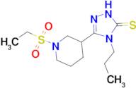 5-[1-(ethylsulfonyl)piperidin-3-yl]-4-propyl-4H-1,2,4-triazole-3-thiol