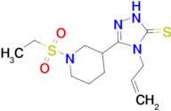 4-allyl-5-[1-(ethylsulfonyl)piperidin-3-yl]-4H-1,2,4-triazole-3-thiol