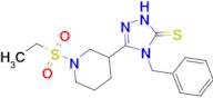 4-benzyl-5-[1-(ethylsulfonyl)piperidin-3-yl]-4H-1,2,4-triazole-3-thiol