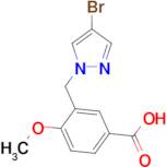 3-[(4-bromo-1H-pyrazol-1-yl)methyl]-4-methoxybenzoic acid