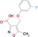 4-[(3-fluorophenoxy)methyl]-5-methylisoxazole-3-carboxylic acid