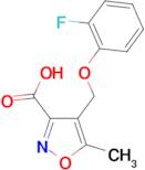 4-[(2-fluorophenoxy)methyl]-5-methylisoxazole-3-carboxylic acid