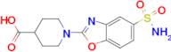 1-[5-(aminosulfonyl)-1,3-benzoxazol-2-yl]piperidine-4-carboxylic acid