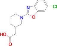 [1-(6-chloro-1,3-benzoxazol-2-yl)piperidin-3-yl]acetic acid