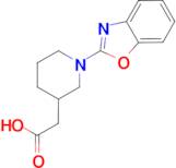 [1-(1,3-benzoxazol-2-yl)piperidin-3-yl]acetic acid