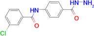 3-chloro-N-[4-(hydrazinocarbonyl)phenyl]benzamide