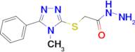 2-[(4-methyl-5-phenyl-4H-1,2,4-triazol-3-yl)thio]acetohydrazide