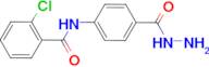 2-chloro-N-[4-(hydrazinocarbonyl)phenyl]benzamide