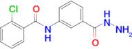 2-chloro-N-[3-(hydrazinocarbonyl)phenyl]benzamide