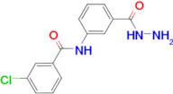 3-chloro-N-[3-(hydrazinocarbonyl)phenyl]benzamide