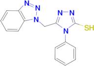 5-(1H-1,2,3-benzotriazol-1-ylmethyl)-4-phenyl-4H-1,2,4-triazole-3-thiol