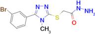 2-{[5-(3-bromophenyl)-4-methyl-4H-1,2,4-triazol-3-yl]thio}acetohydrazide