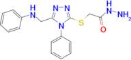 2-{[5-(anilinomethyl)-4-phenyl-4H-1,2,4-triazol-3-yl]thio}acetohydrazide