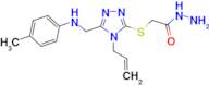 2-[(4-allyl-5-{[(4-methylphenyl)amino]methyl}-4H-1,2,4-triazol-3-yl)thio]acetohydrazide