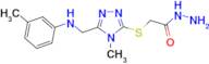 2-[(4-methyl-5-{[(3-methylphenyl)amino]methyl}-4H-1,2,4-triazol-3-yl)thio]acetohydrazide