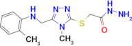 2-[(4-methyl-5-{[(2-methylphenyl)amino]methyl}-4H-1,2,4-triazol-3-yl)thio]acetohydrazide