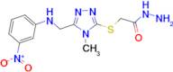 2-[(4-methyl-5-{[(3-nitrophenyl)amino]methyl}-4H-1,2,4-triazol-3-yl)thio]acetohydrazide