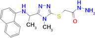 2-({4-methyl-5-[1-(1-naphthylamino)ethyl]-4H-1,2,4-triazol-3-yl}thio)acetohydrazide