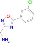 [5-(3-chlorophenyl)-1,2,4-oxadiazol-3-yl]methylamine