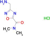 3-(aminomethyl)-N,N-dimethyl-1,2,4-oxadiazole-5-carboxamide hydrochloride