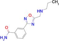 3-{5-[(propylamino)methyl]-1,2,4-oxadiazol-3-yl}benzamide