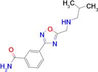 3-{5-[(isobutylamino)methyl]-1,2,4-oxadiazol-3-yl}benzamide