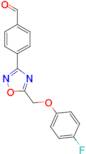 4-{5-[(4-fluorophenoxy)methyl]-1,2,4-oxadiazol-3-yl}benzaldehyde