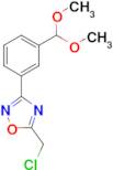 5-(chloromethyl)-3-[3-(dimethoxymethyl)phenyl]-1,2,4-oxadiazole
