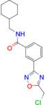 3-[5-(chloromethyl)-1,2,4-oxadiazol-3-yl]-N-(cyclohexylmethyl)benzamide