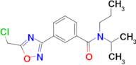 3-[5-(chloromethyl)-1,2,4-oxadiazol-3-yl]-N-isopropyl-N-propylbenzamide