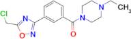 1-{3-[5-(chloromethyl)-1,2,4-oxadiazol-3-yl]benzoyl}-4-ethylpiperazine