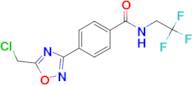4-[5-(chloromethyl)-1,2,4-oxadiazol-3-yl]-N-(2,2,2-trifluoroethyl)benzamide