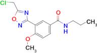 3-[5-(chloromethyl)-1,2,4-oxadiazol-3-yl]-4-methoxy-N-propylbenzamide